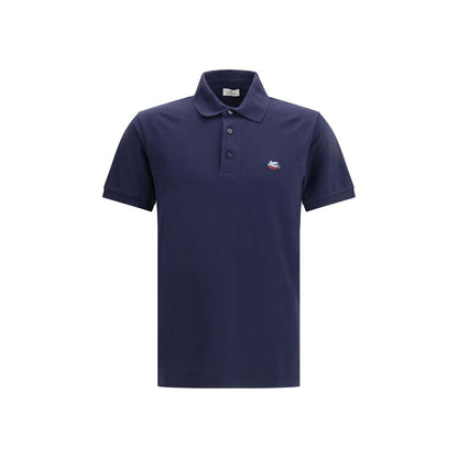 Etro Blue Cotton Polo Shirt