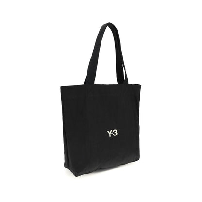 Y-3 Black Cotton Shoulder Bag