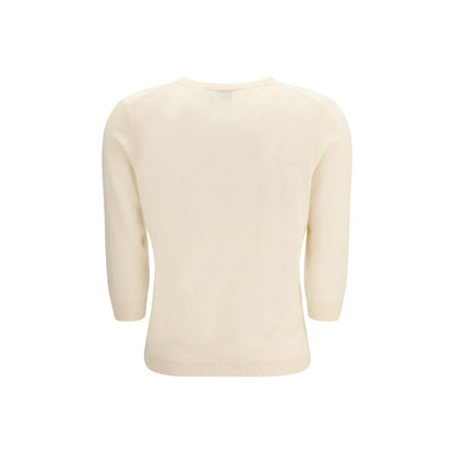 Allude Cream Cashmere Cashmere Sweater