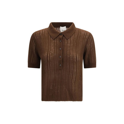 Allude Brown Cashmere Sweatshirt