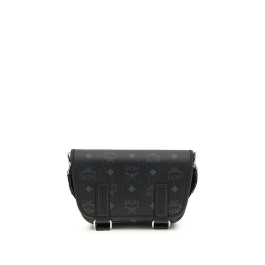 MCM Black Fabric Shoulder Bag