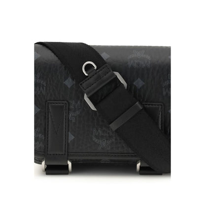 MCM Black Fabric Shoulder Bag