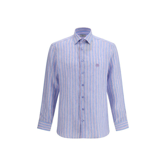 Etro Multicolor Linen Pattern Shirt