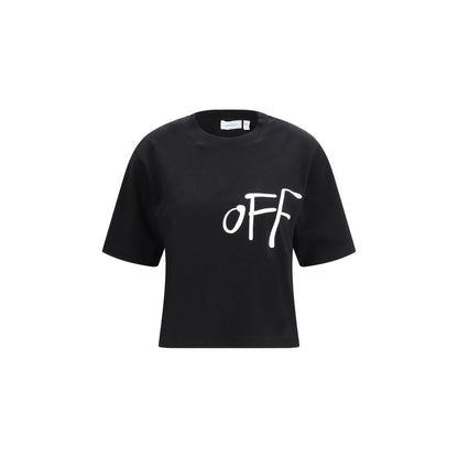 Off-White Black Cotton T-Shirt