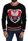 Dolce & Gabbana Elegant Black Cashmere Crew Neck Sweater