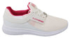 Philipp Plein Chic White Becky Sneakers with Pink Accents