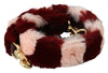 Dolce & Gabbana Bordeaux Pink Fur Shoulder Strap Luxury Accessory