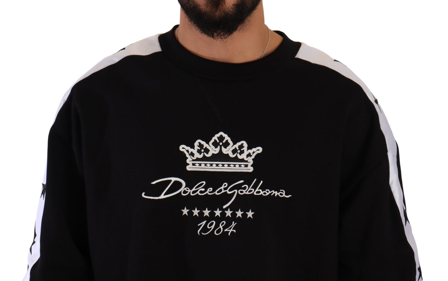 Dolce & Gabbana Elegant Crown 1984 Crewneck Sweater