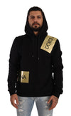 Dolce & Gabbana Elevate Your Style with a Black Golden-Logo Pullover