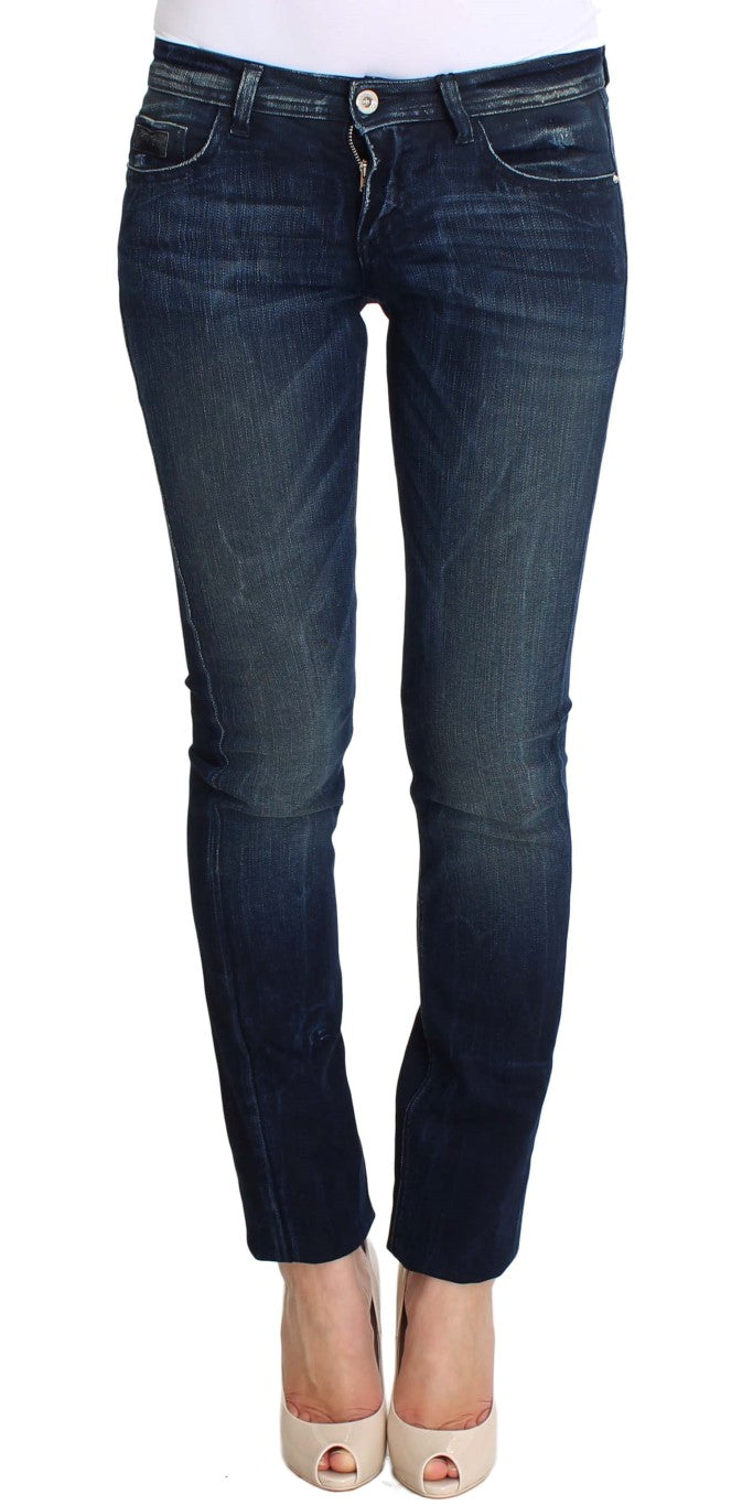 Costume National Chic Slim Fit Skinny Blue Jeans