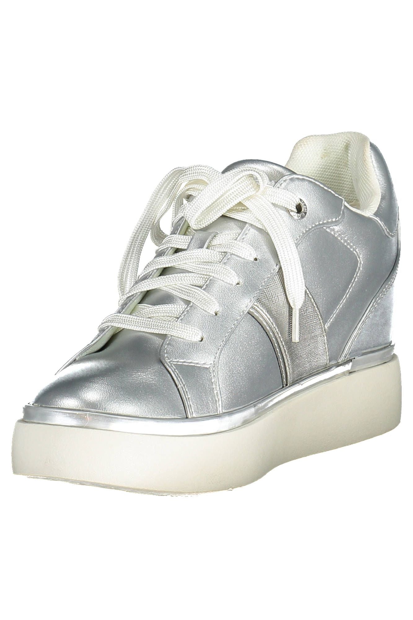 U.S. POLO ASSN. Silver Polyester Women Sneaker