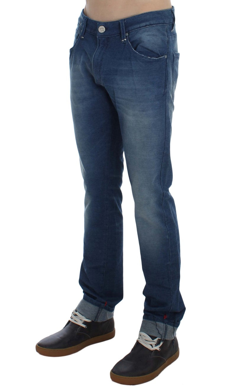 Acht Slim Fit Blue Wash Italian Denim