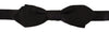 Dolce & Gabbana Elegant Black Silk Bow Tie