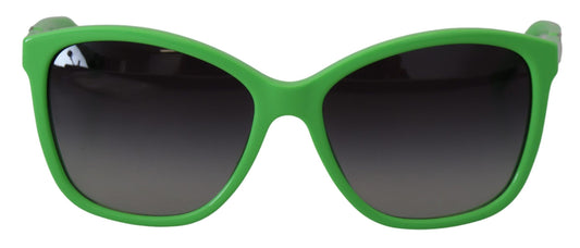 Dolce & Gabbana Chic Green Acetate Round Sunglasses