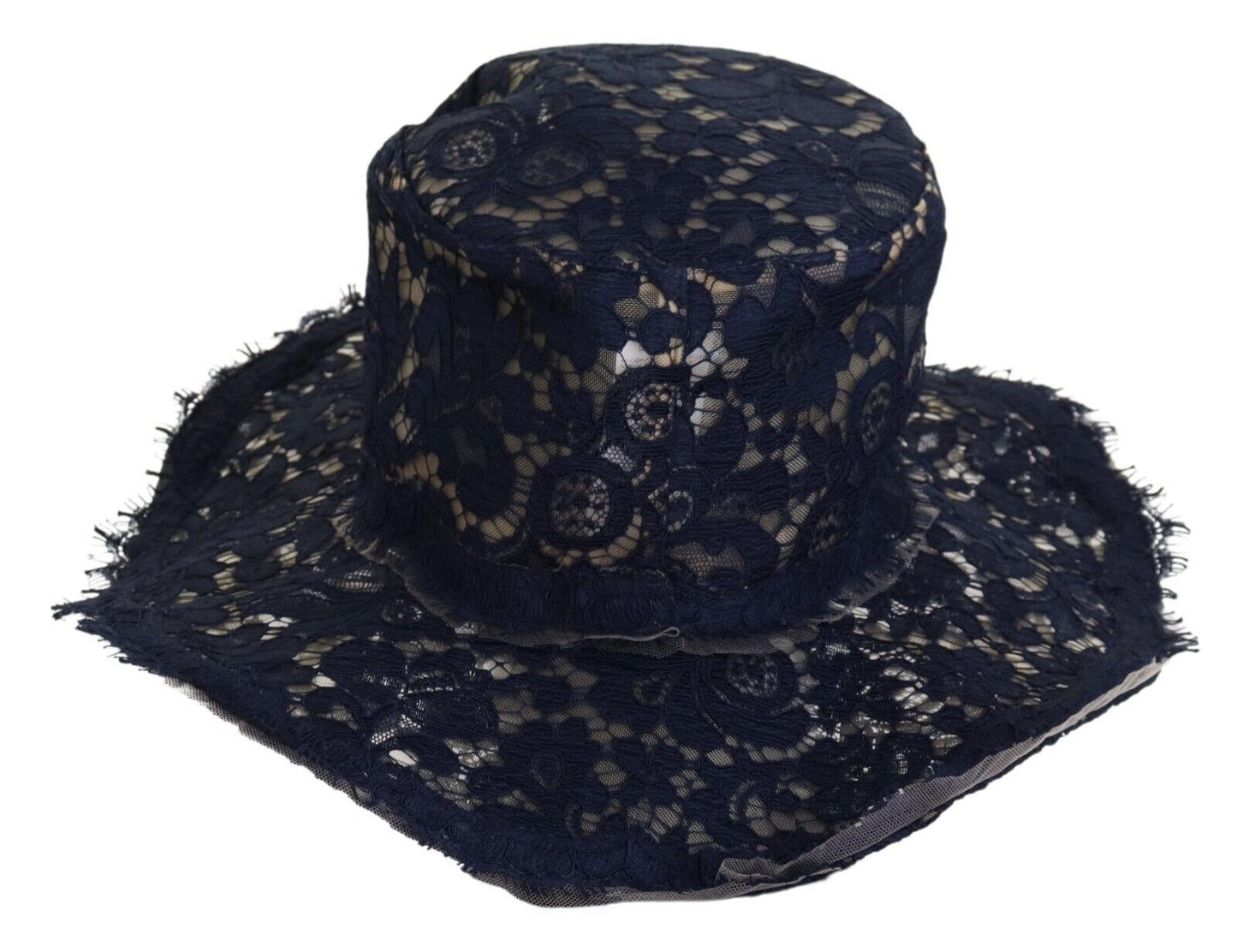 Dolce & Gabbana Elegant Wide Brim Blue Hat