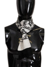 Dolce & Gabbana Royal Crown Printed Silk Men's Scarf