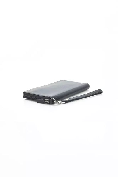 Automobili Lamborghini Black Calfskin Men Wallet