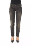 BYBLOS Black Cotton Women's Regular Jeans