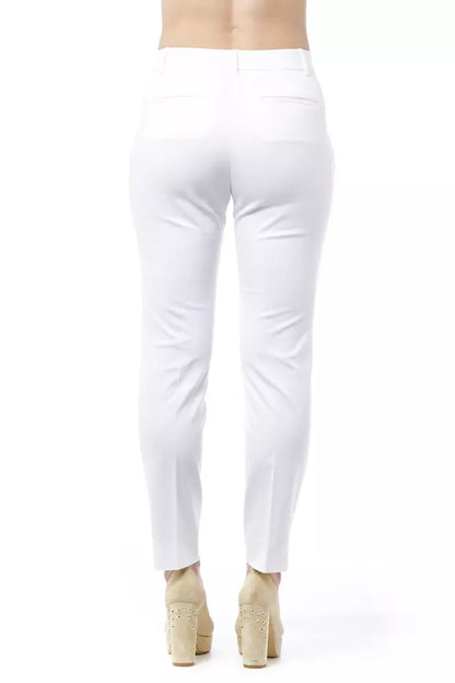 Peserico White Cotton Jeans & Pants