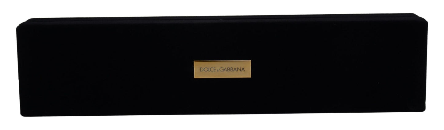 Dolce & Gabbana Elegant Velvet Jewelry Storage Box