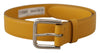 Dolce & Gabbana Elegant Leather Belt in Sunshine Yellow