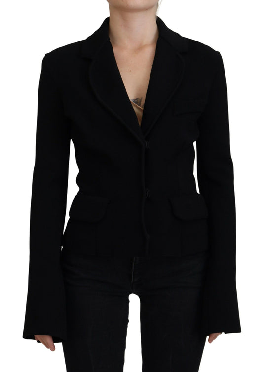 Dolce & Gabbana Elegant Black Long Sleeve Jacket