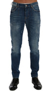 Frankie Morello Chic Slim Fit Blue Wash Jeans