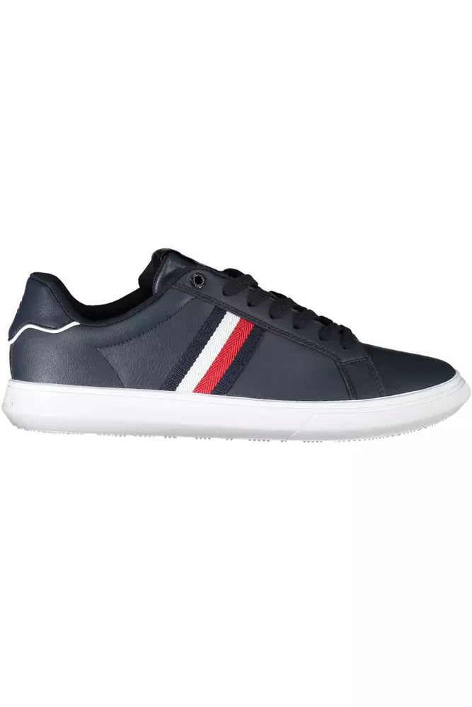 Tommy Hilfiger Blue Leather Men Sneaker