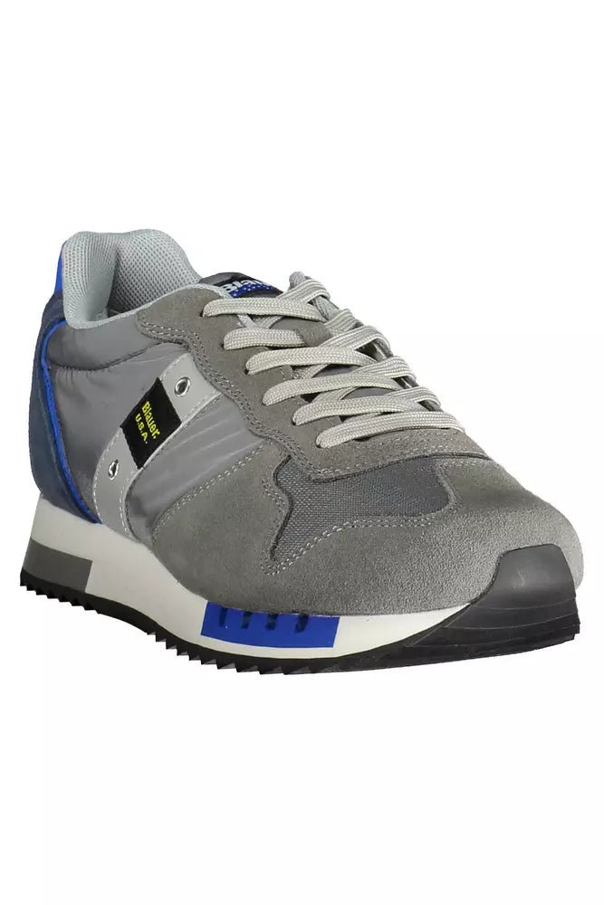 Blauer Gray Leather Men Sneaker