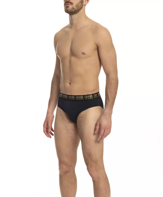 Cavalli Class Blue Cotton Men's Brief