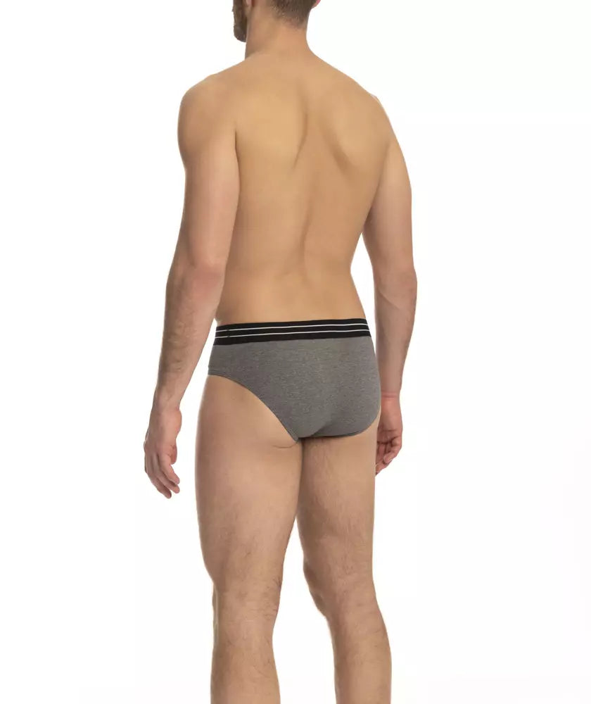 Cavalli Class Gray Cotton Men Brief