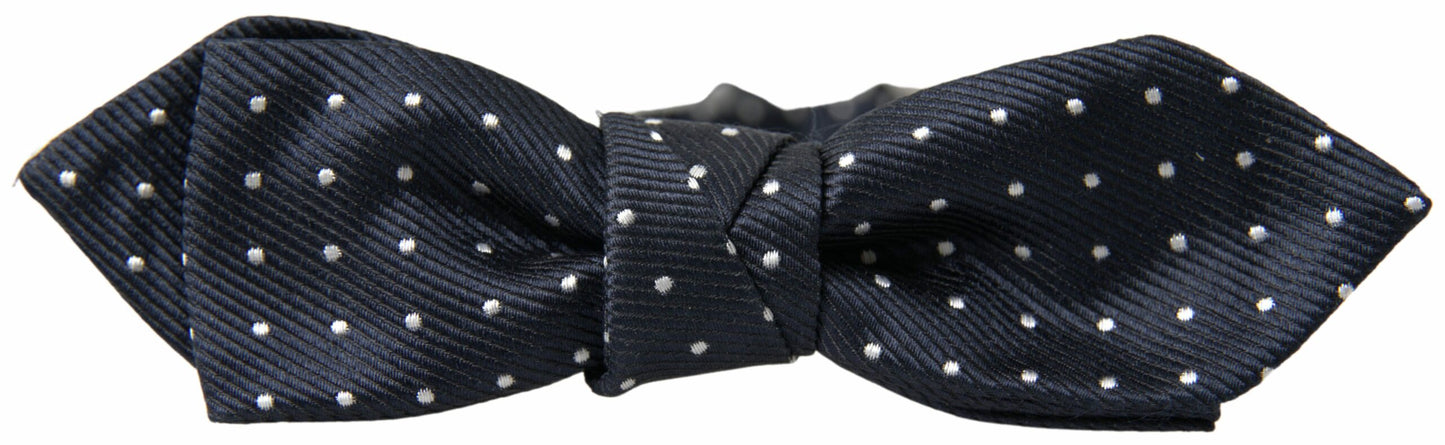 Dolce & Gabbana Elegant Blue Silk Bow Tie