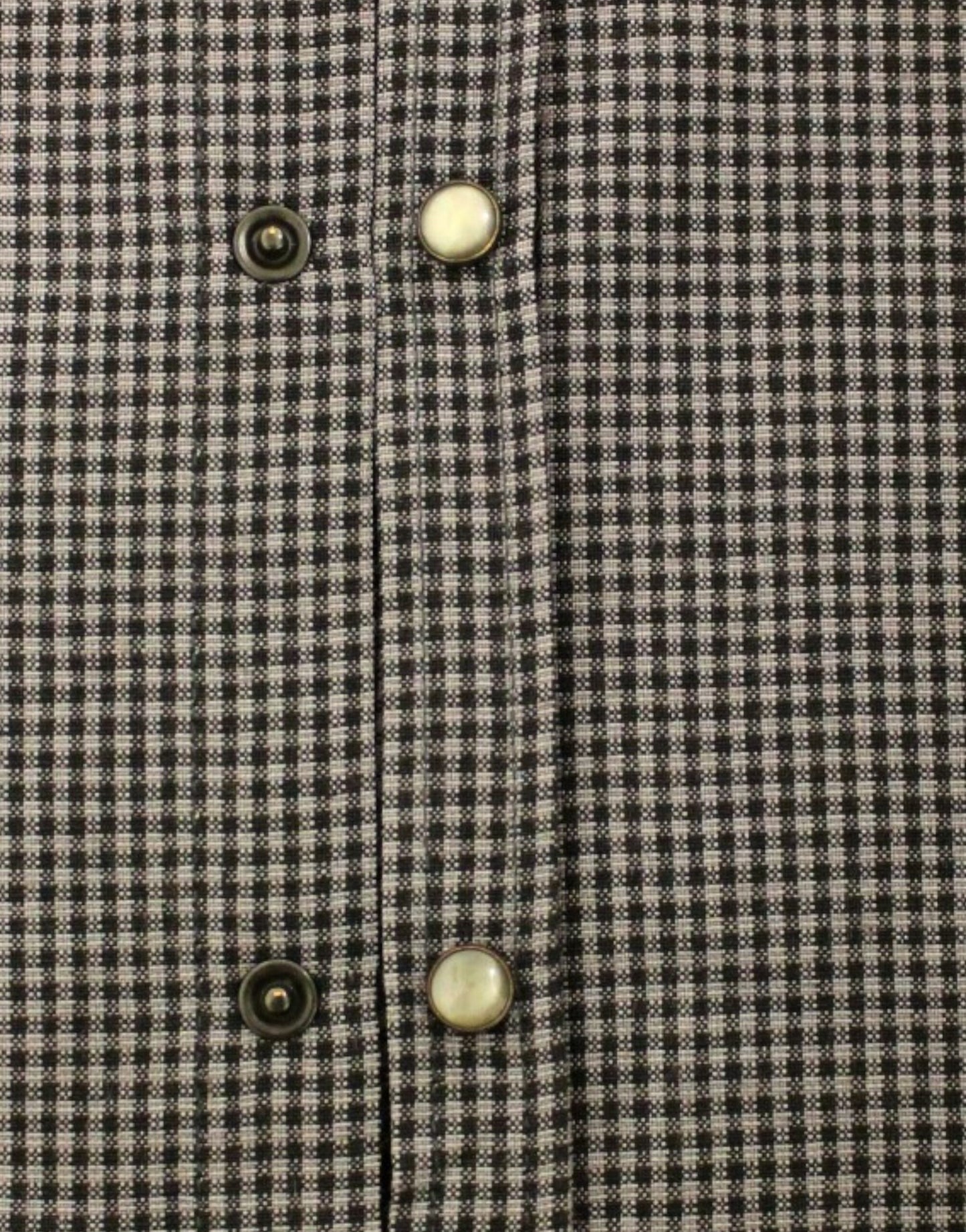 Costume National Chic Gray Checked Casual Linen Blend Shirt