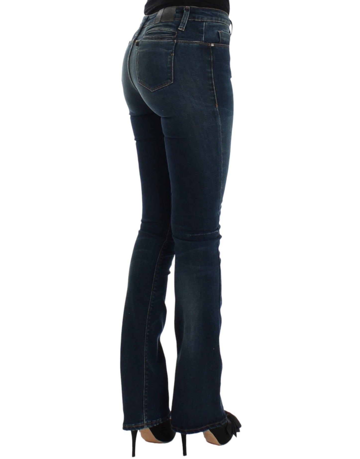 Costume National Chic Blue Straight Leg Designer Jeans