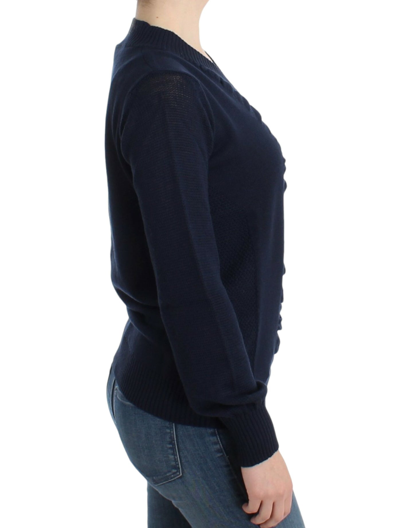 Costume National Elegant V-Neck Lightweight Sweater