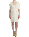 Costume National Chic White Modal Above-Knee Dress