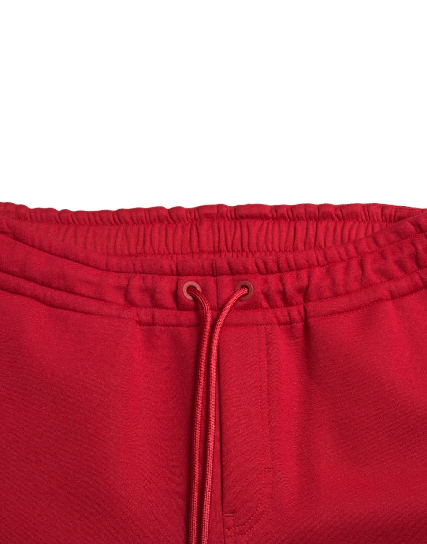 Pantaloni jogger skinny Dolce &amp; Gabbana roșii din amestec de bumbac