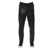Trussardi Black Lamb Leather Jeans & Pants