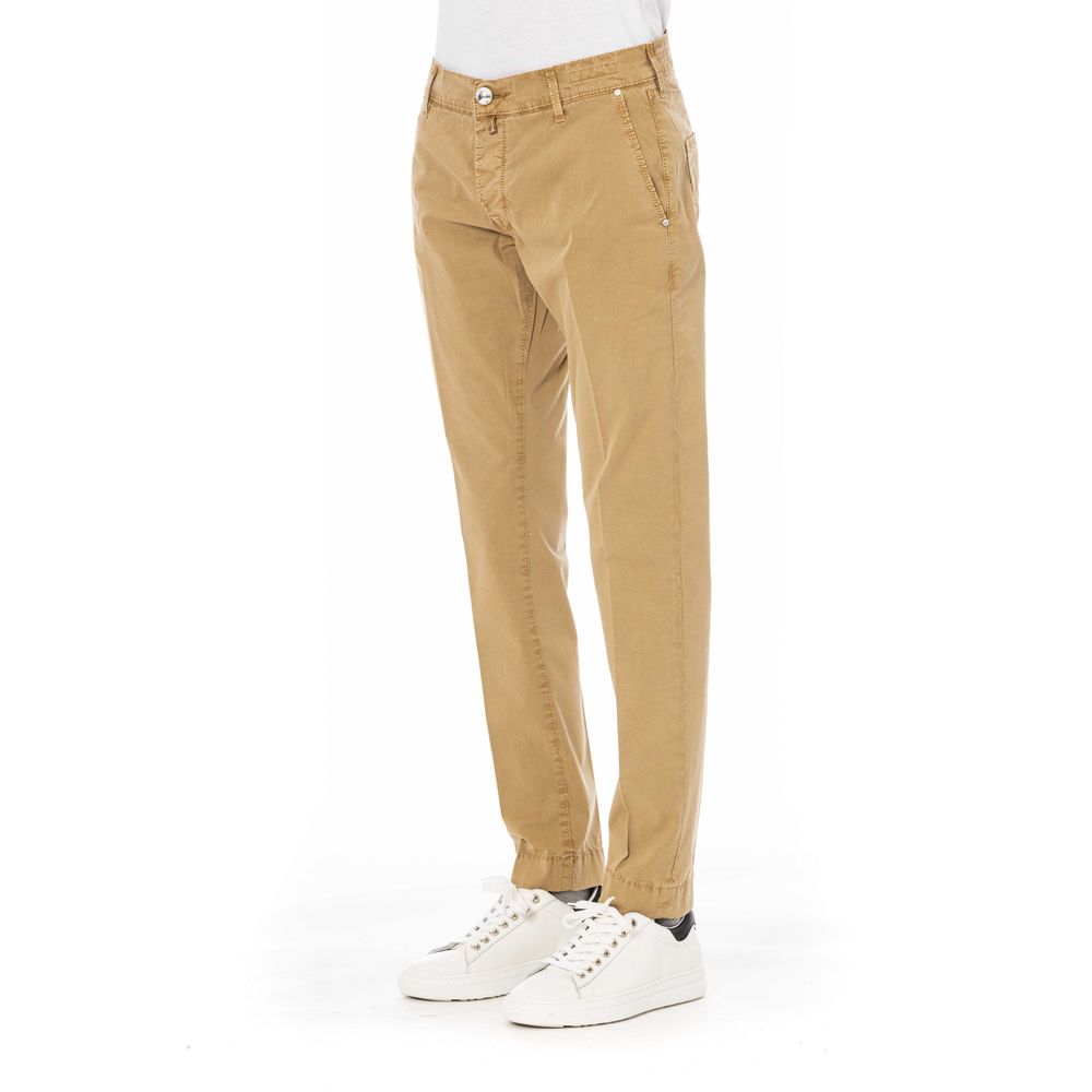 Jacob Cohen Beige Cotton Men Trouser