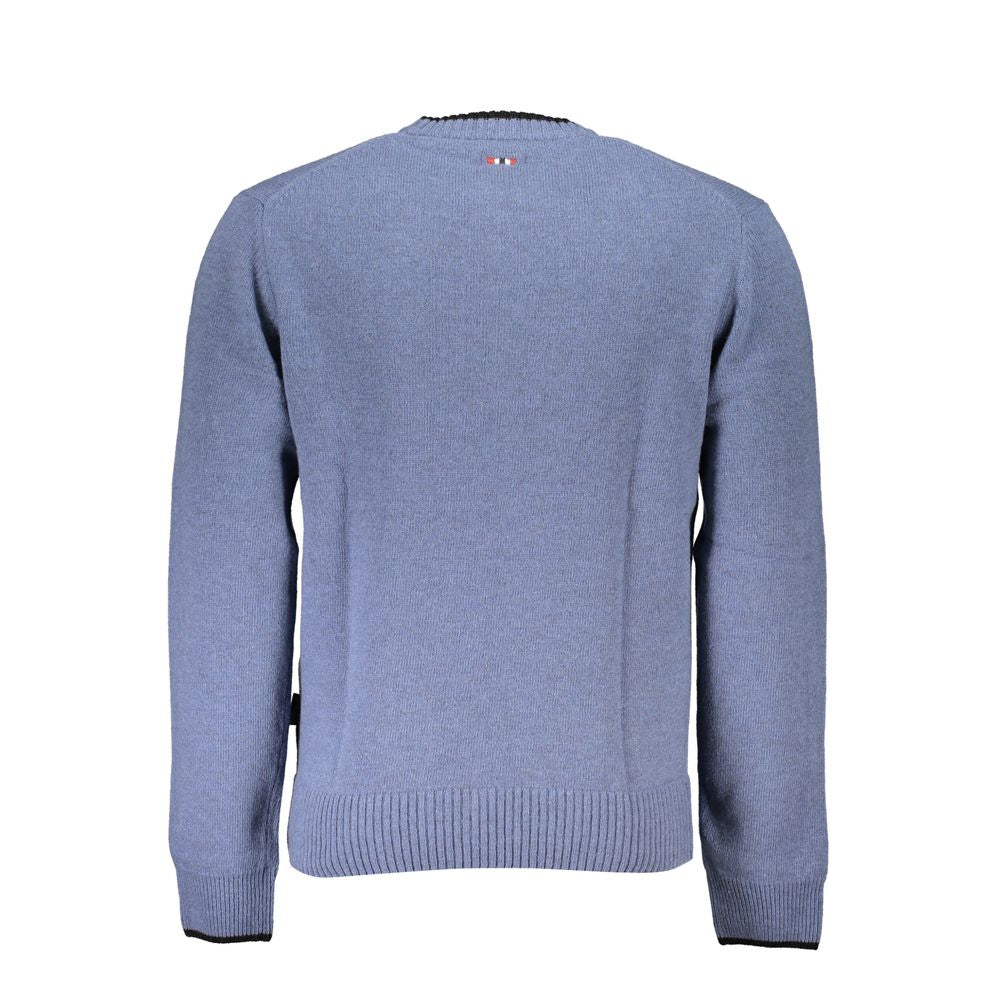 Napapijri Blue Fabric Men Sweater