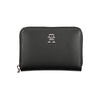 Tommy Hilfiger Elegant Black Zip Wallet with Multiple Compartments