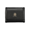 Tommy Hilfiger Sleek Black Double-Spaced Wallet with Logo