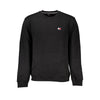 Tommy Hilfiger Sleek Black Cotton Crew Neck Sweatshirt