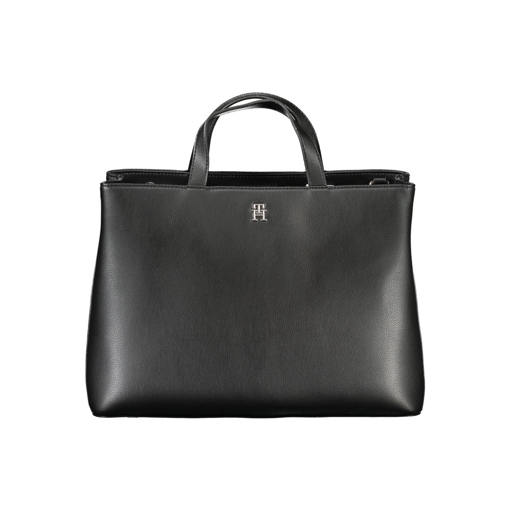 Tommy Hilfiger Black Polyester Handbag