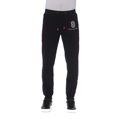 Trussardi Black Cotton Men's Sport Pant