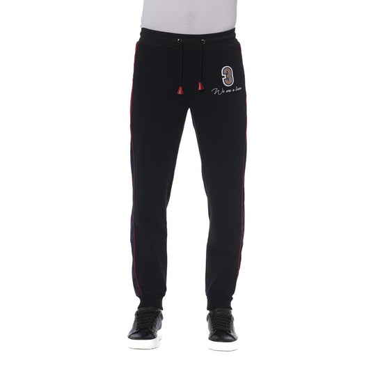Trussardi Black Cotton Men's Sport Pant