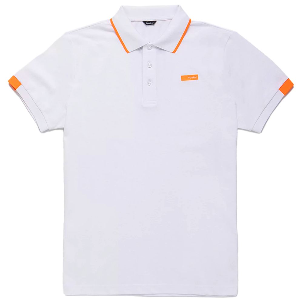 Refrigiwear Elegant Contrasting Collar Polo Shirt