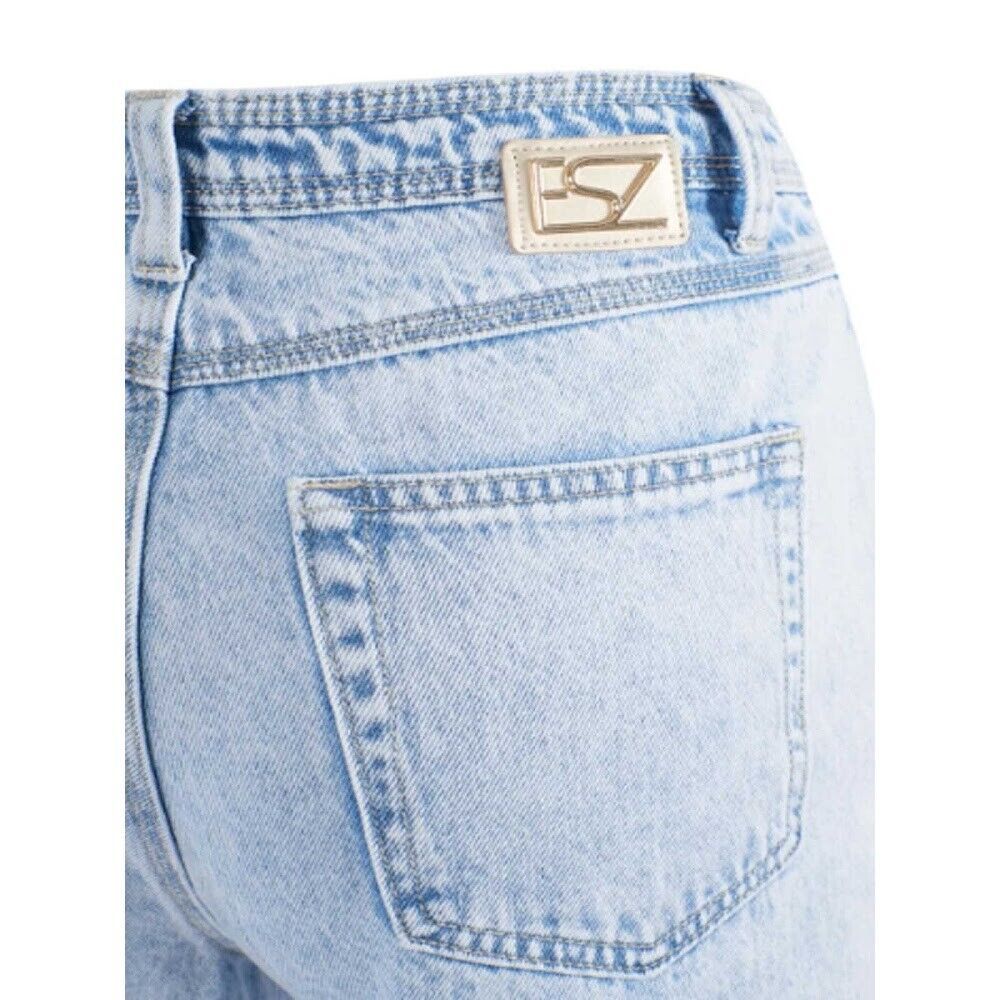 Yes Zee Light Blue Cotton Women's High-Waisted Jean