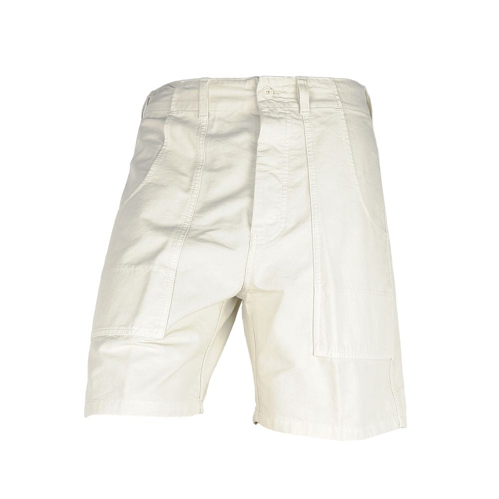 Don The Fuller White Cotton Men's Bermuda Shorts