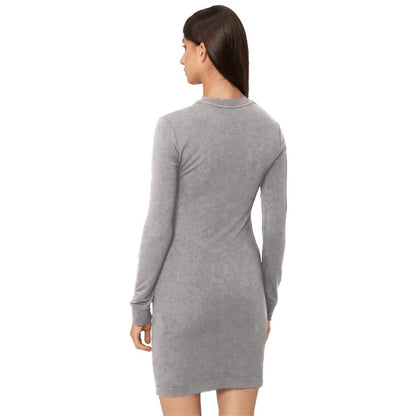 Love Moschino Gray Cotton Women Dress